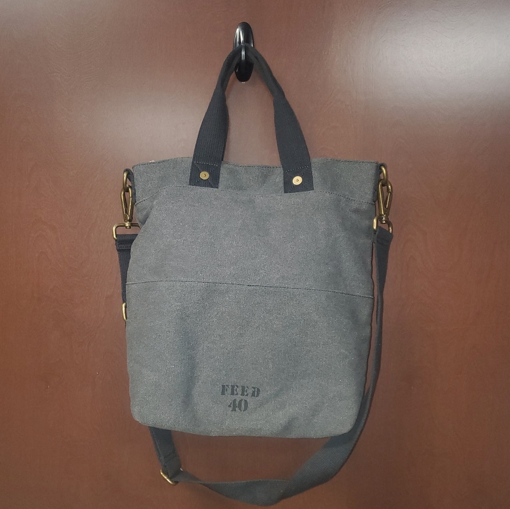 NWOT Black FEED Project Bag Go-To Weekend Crossbody Bag Feed